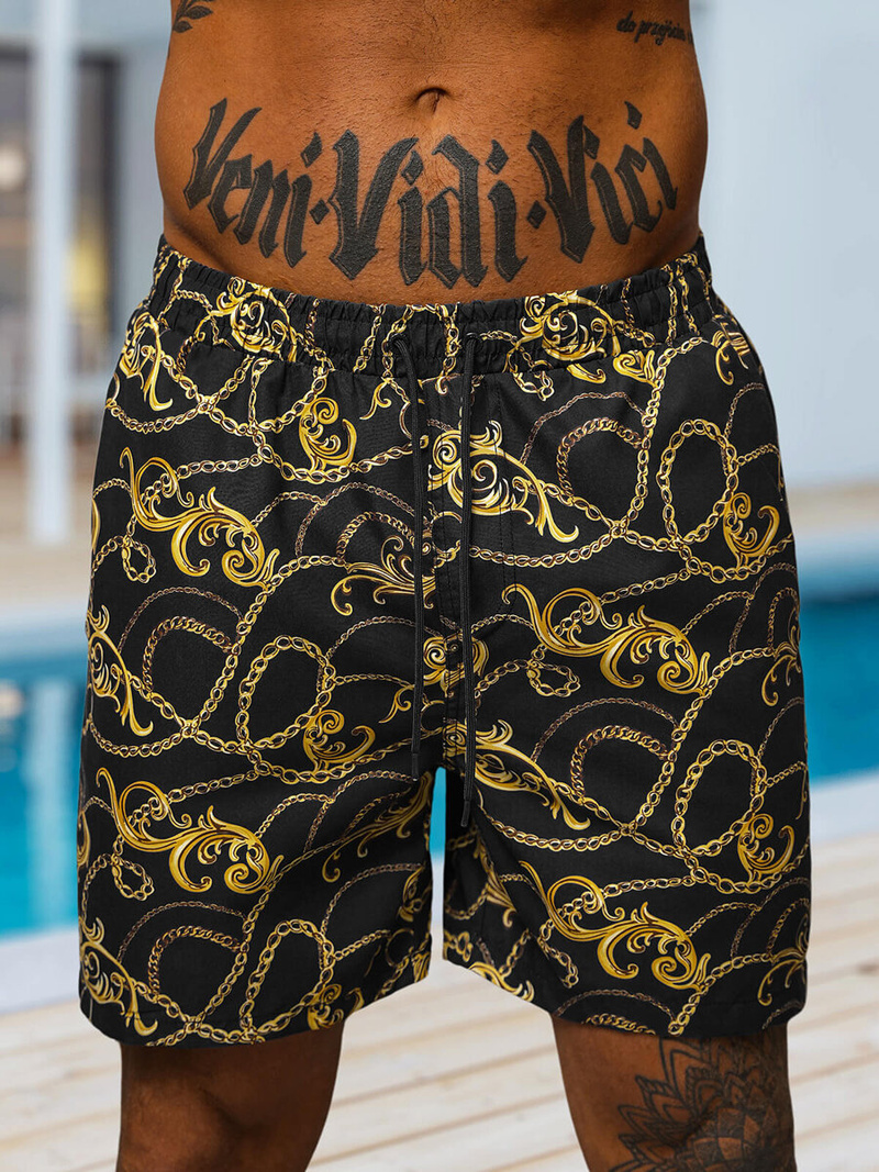 Moške kopalne kratke hlače črne OZONEE O/MTK4474