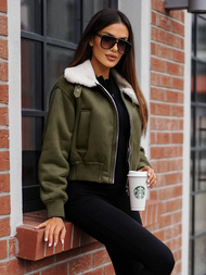 Ženska jakna kaki OZONEE O/81326