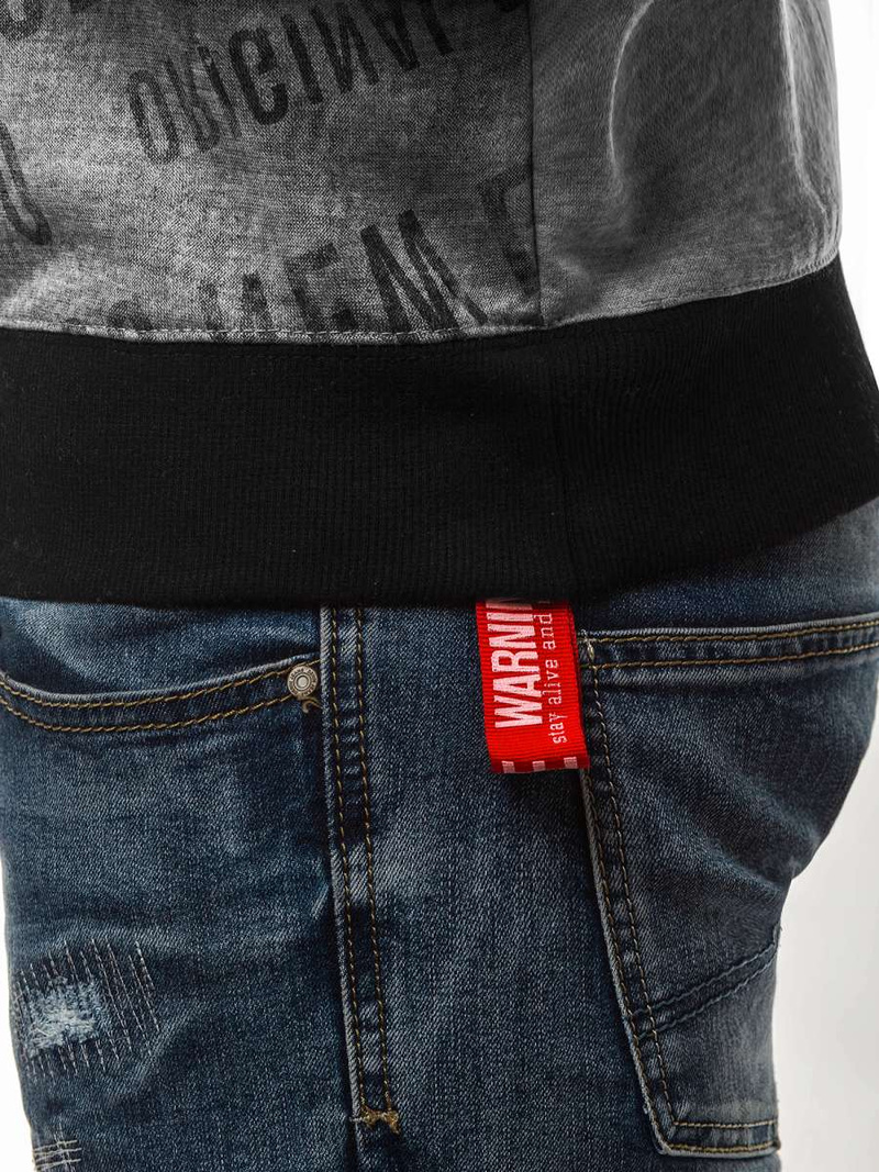 Moška jopa siva OZONEE JS/DD236