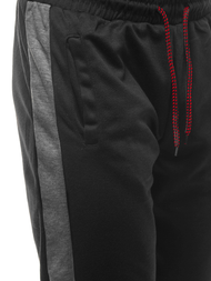 Moške športne hlače črno-grafitne OZONEE JS/JZ11003Z