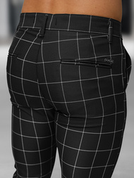 Moške hlače chino črne OZONEE DJ/5505Z