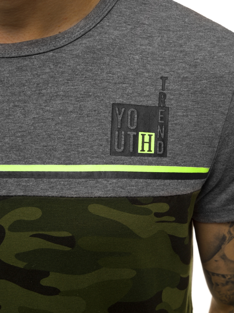 Moška majica grafitna OZONEE JS/SS10979