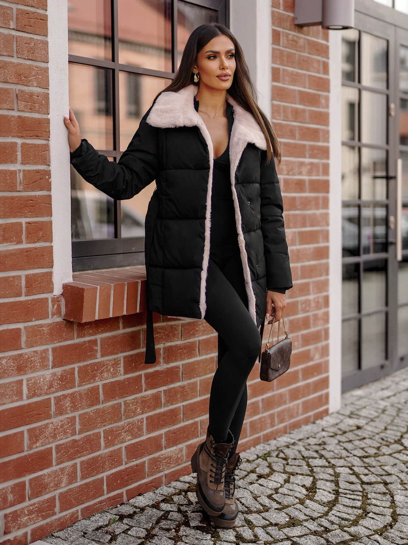 Ženska jakna črna OZONEE JS/16M9165/392