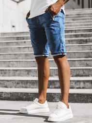 Moške kratke jeans hlače modre OZONEE RF/HY338