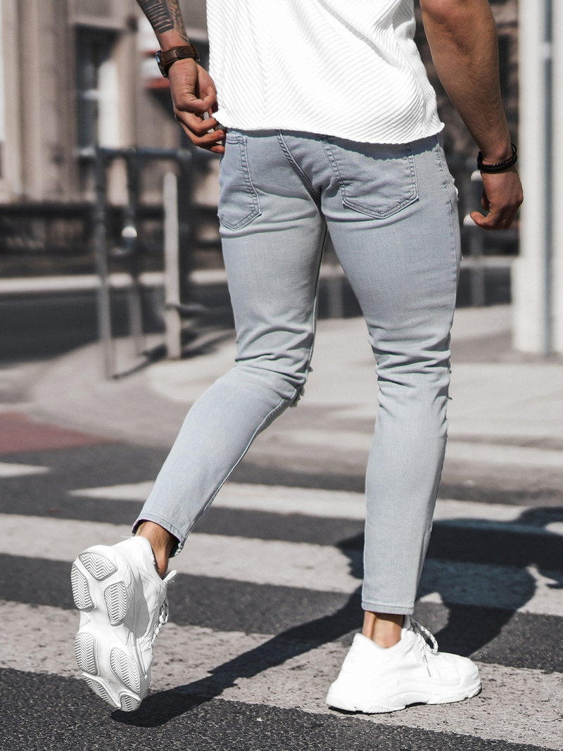 Moške kavbojke sive OZONEE DO/2463