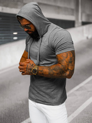 Moška navadna majica grafitna OZONEE JS/8T89/5