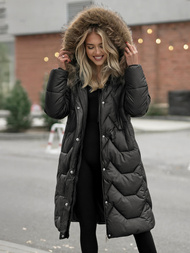 Ženska zimska jakna črna OZONEE O/5M3229/392Z