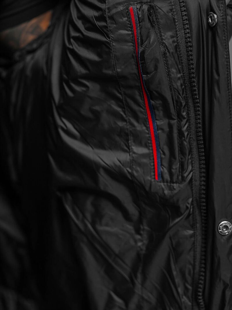 Moška zimska jakna črna OZONEE O/M3202