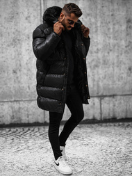 Moška zimska jakna črna OZONEE O/M800Z