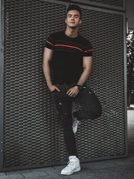 Moška majica črna OZONEE L/2296