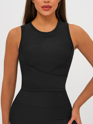 Športni modrček črni OZONEE JS/17K596/3