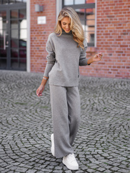 Ženski dvodelni komplet trenirka siva OZONEE JS/53C5203/2