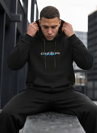 Moška jopa s kapuco črna OZONEE JS/21B1901/3