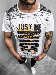 Moška majica bela OZONEE JS/KS1983Z