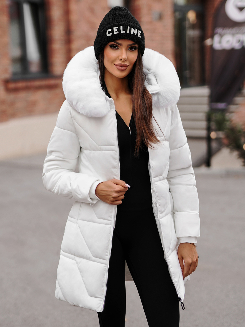 Ženska jakna bela OZONEE JS/16M9099/281