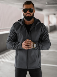 Moška softshell jakna grafitna OZONEE JS/27B6523/5Z