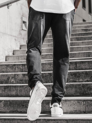 Moške hlače jogger črne OZONEE JS/KK1103