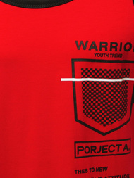 Moška majica brez rokavov rdeča OZONEE JS/SS11076