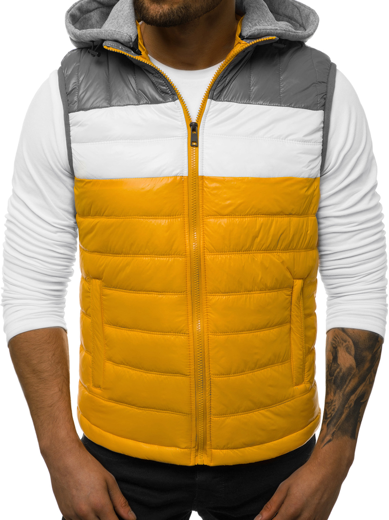 Moški brezrokavnik rumeni OZONEE N/6105