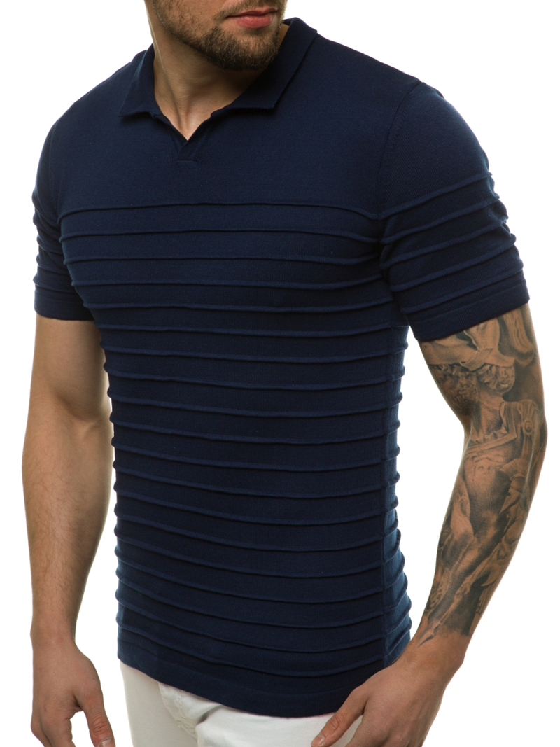 Moška polo majica mornarsko modra OZONEE L/2318