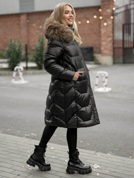 Ženska zimska jakna črna OZONEE O/5M3229/392Z