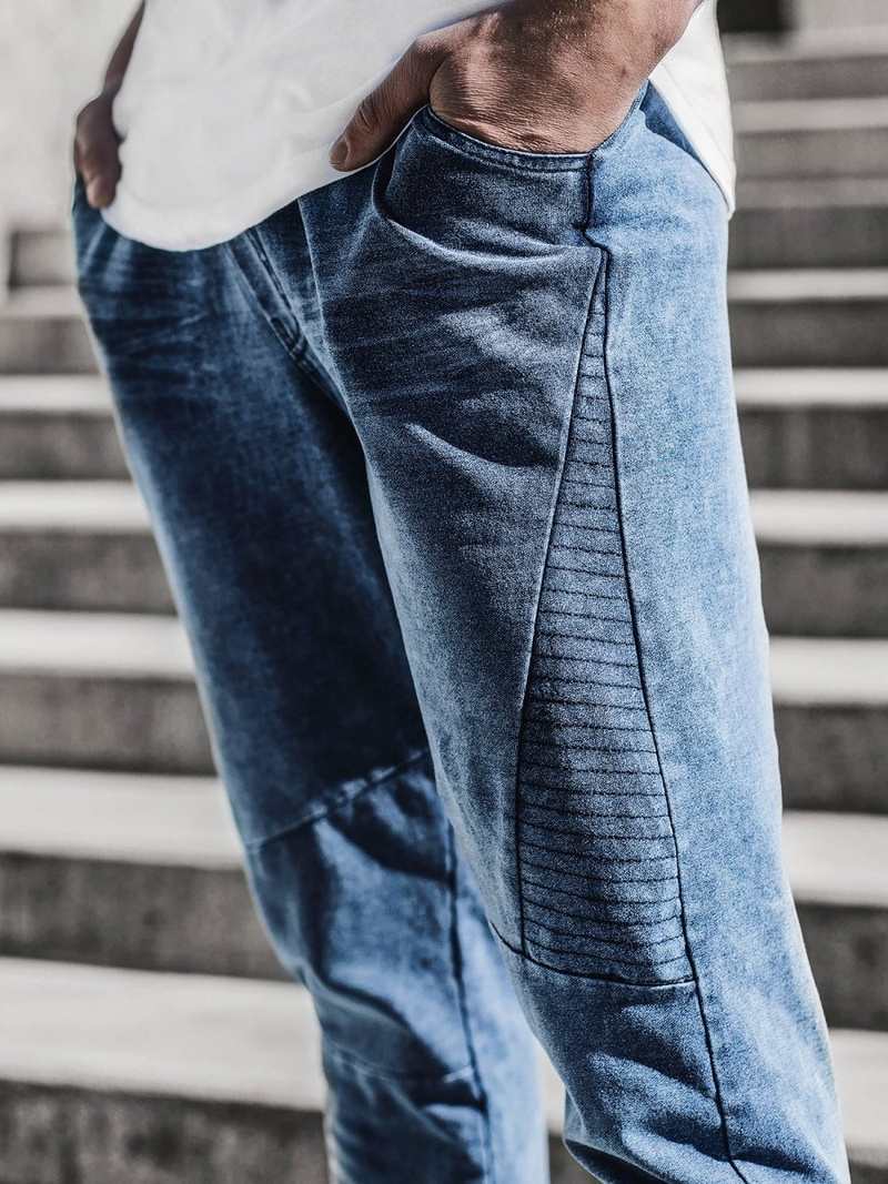 Moške hlače jogger modre OZONEE JS/KK1098