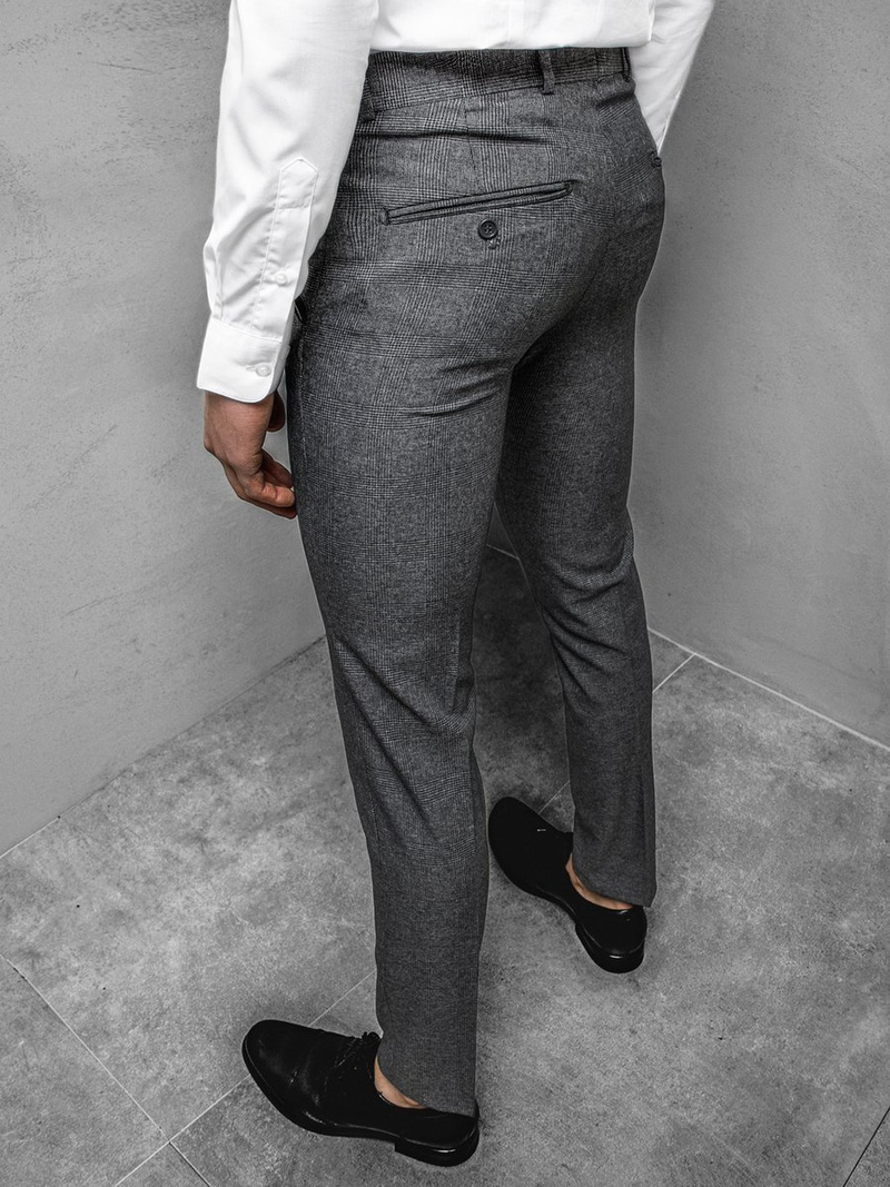 Moške kratke jeans hlače grafitne OZONEE DJ/5509