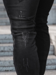 Moške Kavbojke Črne OZONEE NB/MP0025NZ