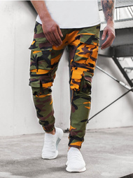 Moške hlače chino jogger rumene-kaki OZONEE G/2787