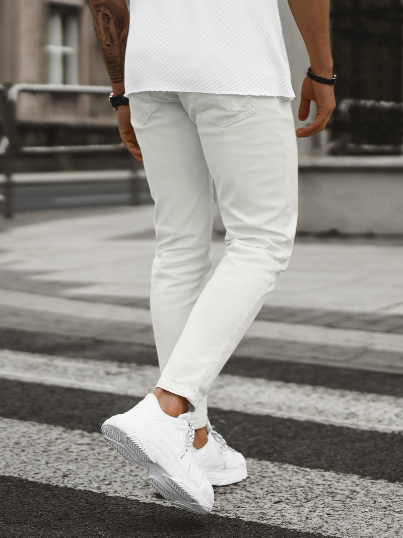 Moške kavbojke ecru OZONEE E/5171/01