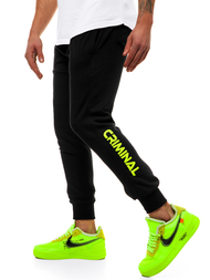 Moške športne hlače črno-rumene OZONEE G/11129