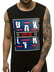 Moška majica brez rokavov črna OZONEE JS/KS2091