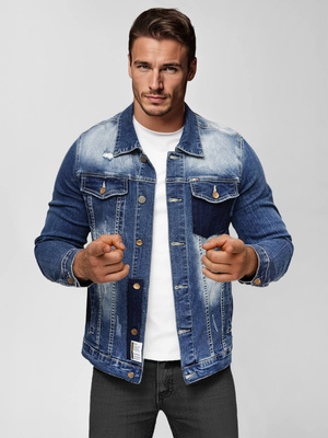 Moška jeans jakna modra OZONEE NB/MJ536BZ