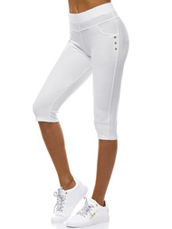 Ženske kratke pajkice bele OZONEE JS/1041/A11