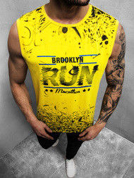 Moška majica brez rokavov rumena OZONEE JS/KS2075Z