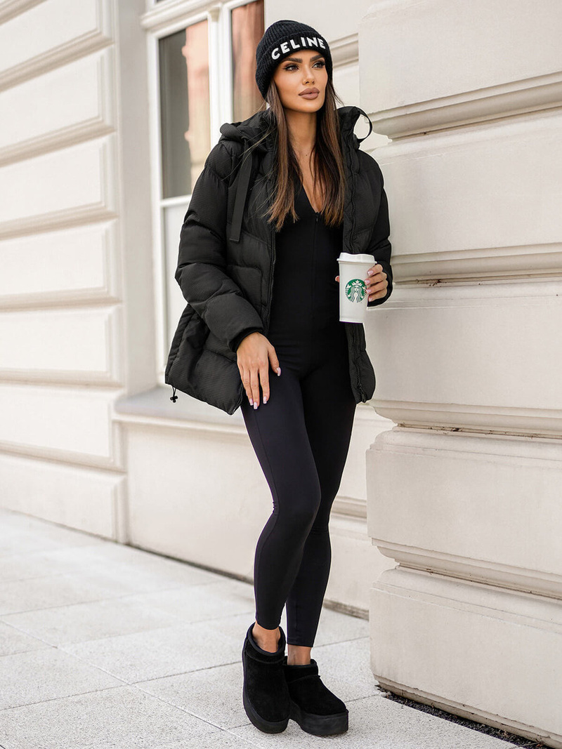 Ženska jakna črna OZONEE JS/5M3251/392Z