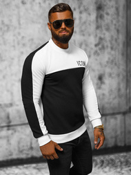 Moška jopa belo-črna OZONEE O/P2032