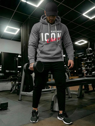 Moška jopa s kapuco grafitna OZONEE JS/8B1736/5