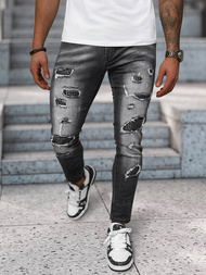 Moške Kavbojke Črne OZONEE NB/MP0152N