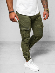 Moške Hlače Jogger Zelene OZONEE O/E6979J