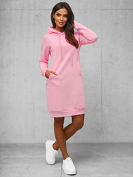 Ženska jopa s kapuco svetlo-roza OZONEE JS/YS10005/20Z