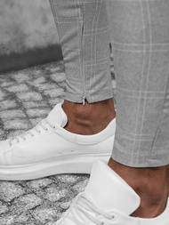 Moške hlače chino sive OZONEE DJ/550176