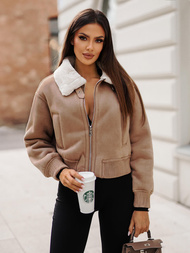 Ženska jakna bež OZONEE O/81326