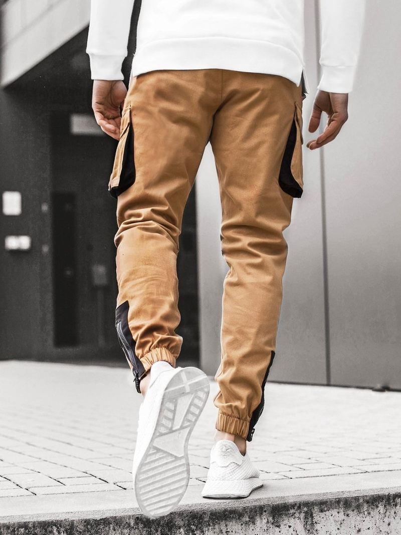 Moške hlače jogger camel OZONEE A/705