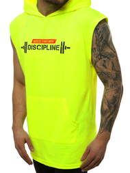 Moška majica brez rokavov rumeno-neon OZONEE MACH/M1211