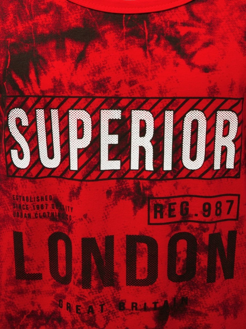 Moška majica brez rokavov rdeča OZONEE JS/SS11037Z