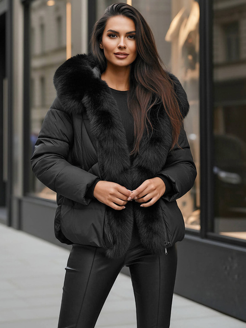 Ženska jakna črna OZONEE O/16M9179/392