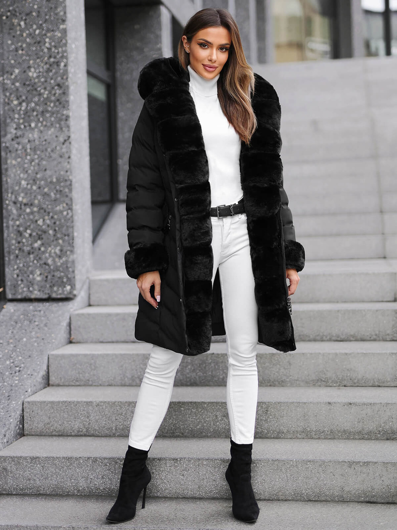 Ženska jakna črna OZONEE JS/5M3156/392