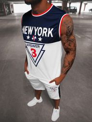 Moški košarkarski komplet beli OZONEE JS/68C10169Z