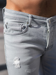 Moške kavbojke sive OZONEE DO/2463